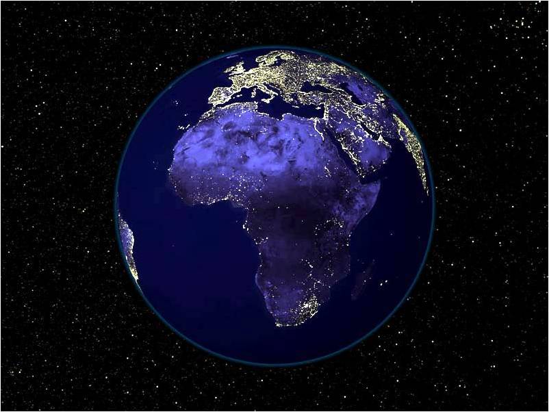 Africa from outer space Africa from outer space